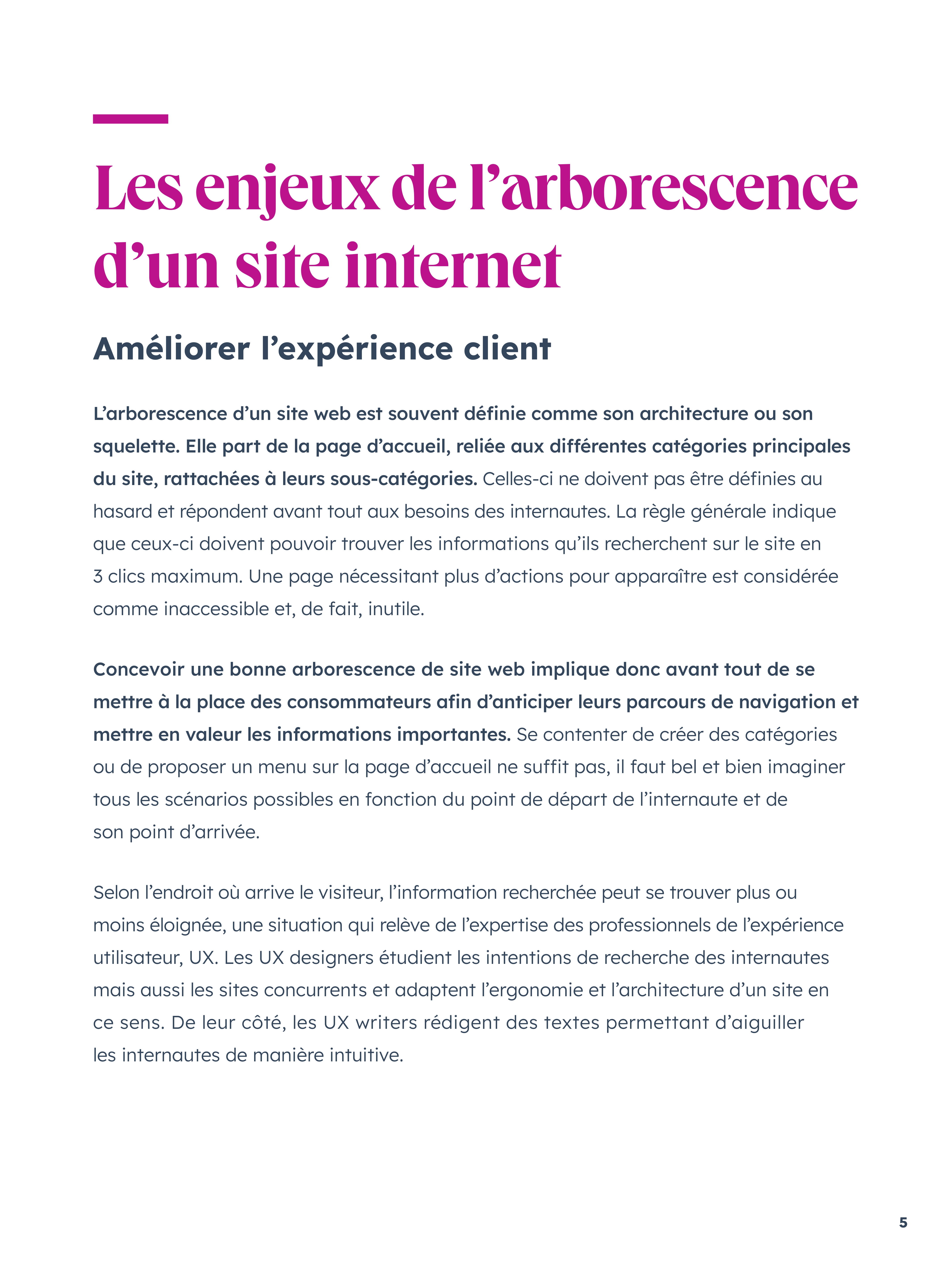 Le Guide Pour Construire Larborescence De Son Site Web Mod Les